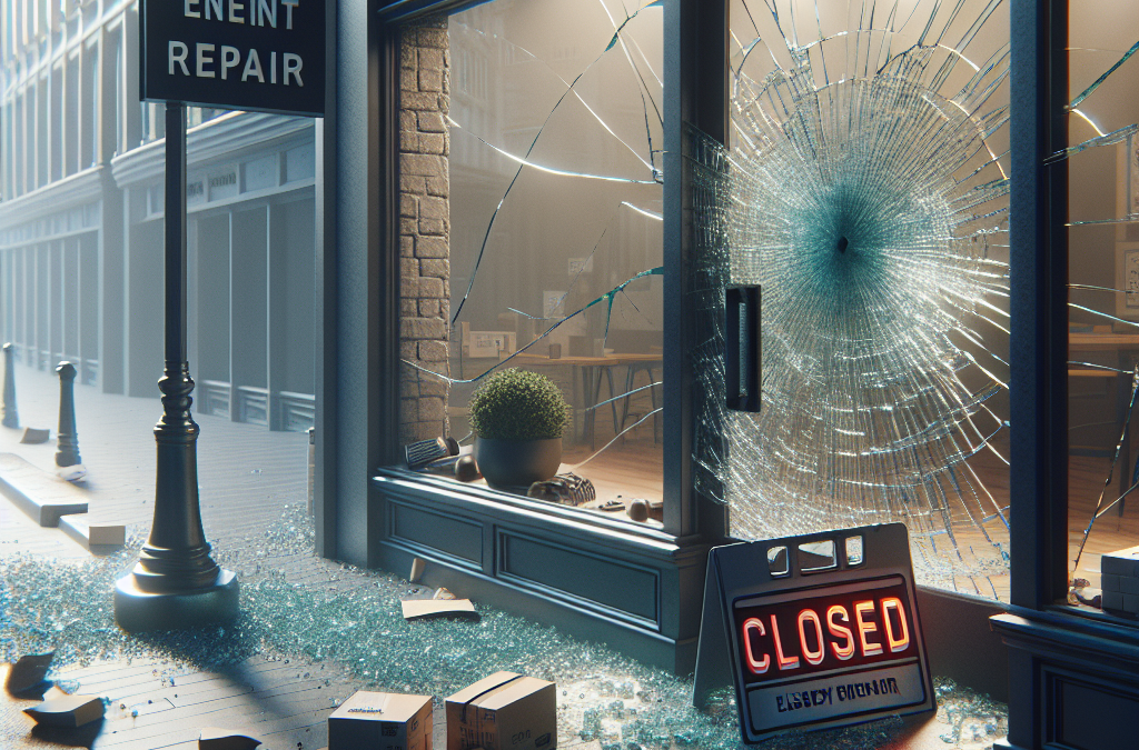 "emergency storefront glass repair with board up services near me"